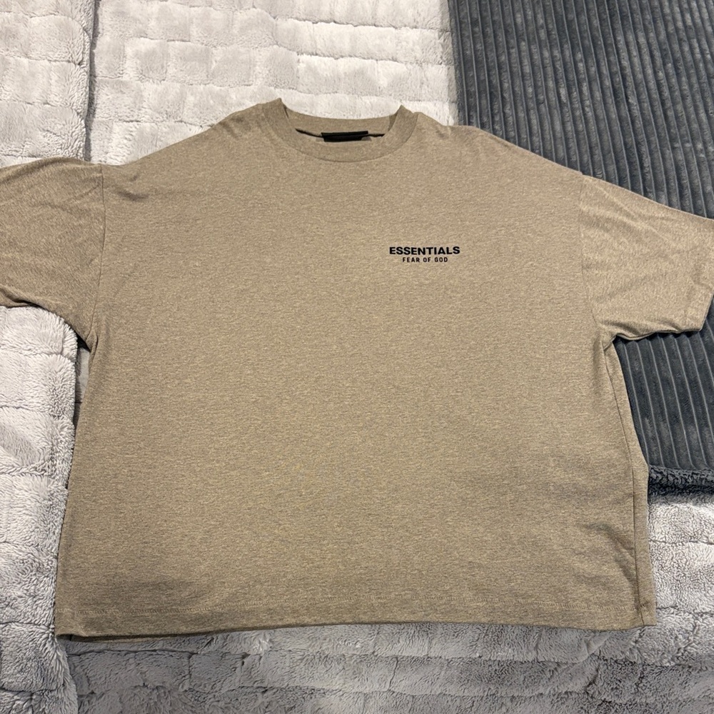 Essentials Beige Short Sleeve Tee